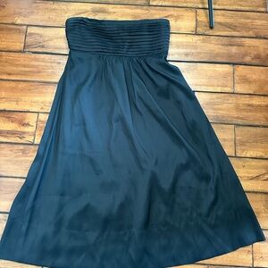 Banana Republic Black Strapless A-line Dress